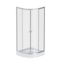 W88E-205-080MT64 X-Joy Twin Slide,  Душевое ограждение c поддоном, 80x80, профиль мат хром W88E-205-080MT64 X-Joy Twin Slide,  Душевое ограждение c поддоном, 80x80, профиль мат хром