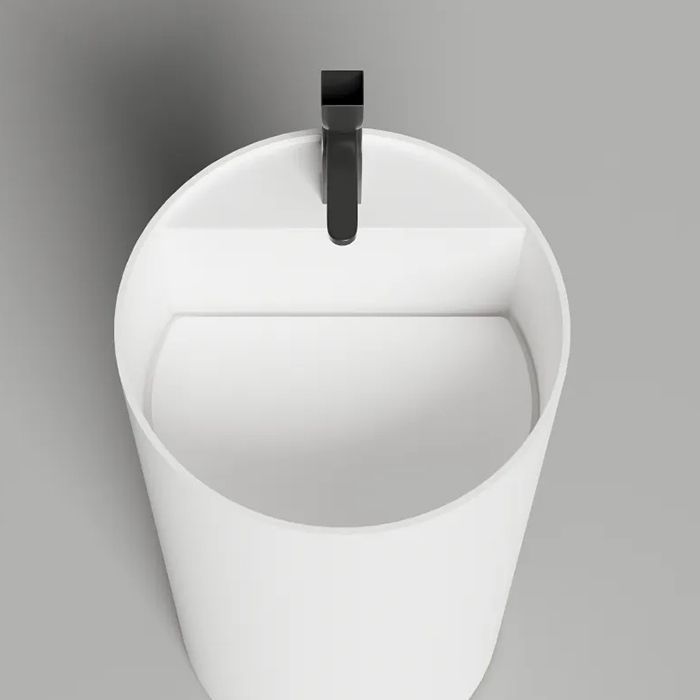 Salini ARMONIA ROUND TOP 01  Раковина напольная  450х450х900мм, слив в стену, без отв. под смес, с декор.накладкой, мат-л: S-Sense, глянцевый, белый. Salini ARMONIA ROUND TOP 01  Раковина напольная  450х450х900мм, слив в стену, без отв. под смес, с декор.накладкой, мат-л: S-Sense, глянцевый, белый.