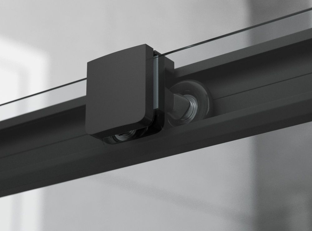 Душевой уголок Ambassador Queen Black 11011205R, прямоугольный, профиль черный, 120х80 см