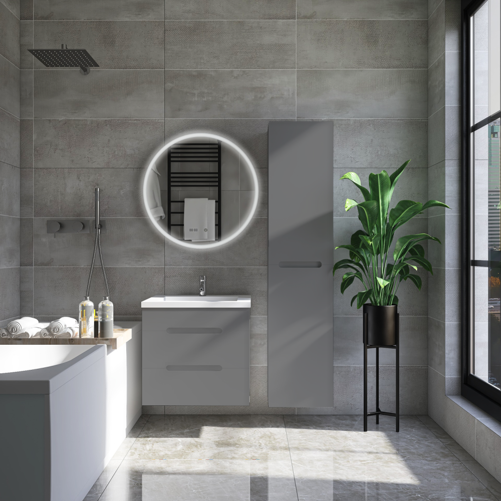 Пенал VIANT "Марсель" подвесной правый/левый графит 300х300х1600 (VMAR300G-PEN), артикул VMAR300G-PEN