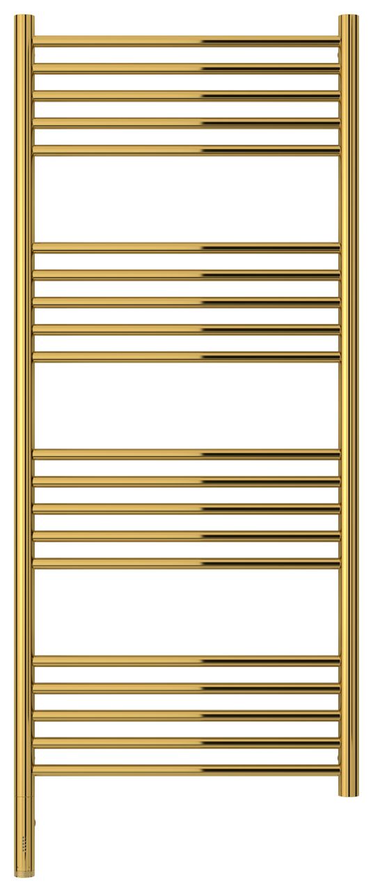 Полотенцесушитель электрический "БОГЕМА 3.0" прямая 1200х500 / МЭМ левый (Золото)