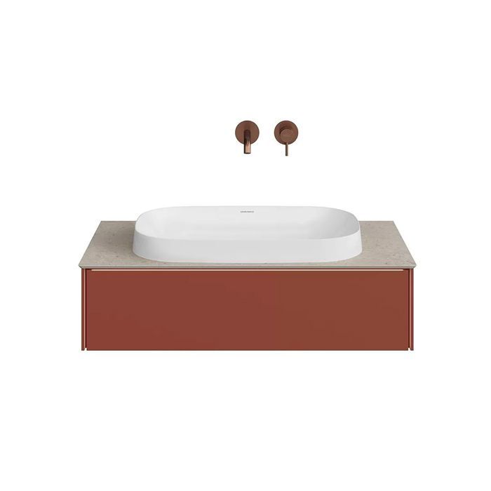 Тумба MAGICA подвесная 90, 1 ящик, венецианский красный матовый