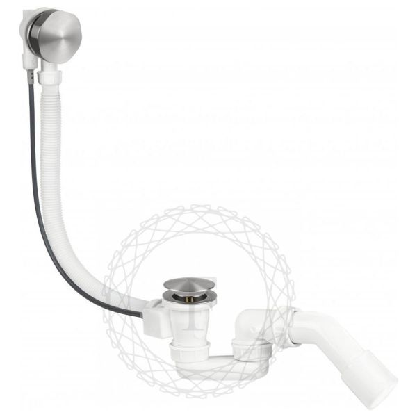 Слив-перелив (полуавтомат, 80 см.) FILARETE FL80NK, никель