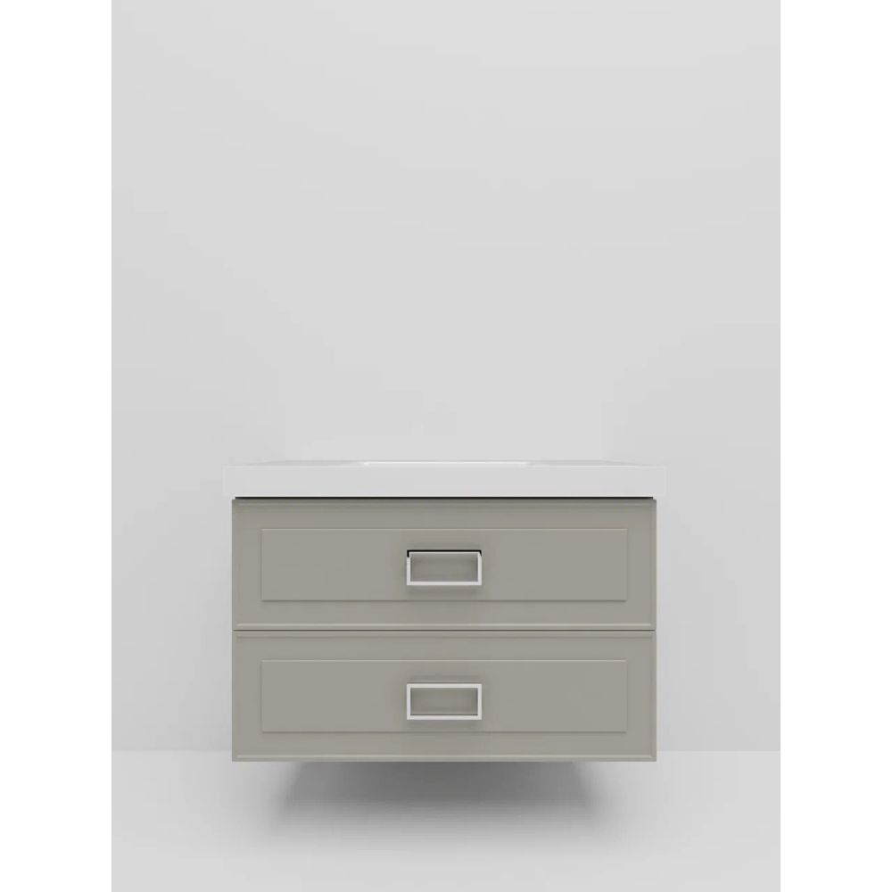 Тумба под раковину подвесная La Fenice Cubo TWIN FNC-01-CUB-C-100-2, бежевая, артикул FNC-01-CUB-C-100-2