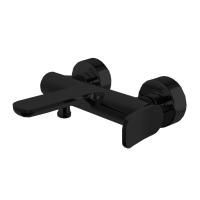 Fima Carlo Frattini Flo Смеситель для ванны, настенный, цвет: чёрный матовый Fima Carlo Frattini Flo Смеситель для ванны, настенный, цвет: чёрный матовый