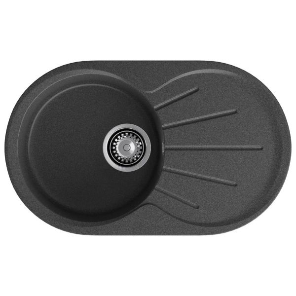Кухонная мойка GranFest RONDO 750L, графит
