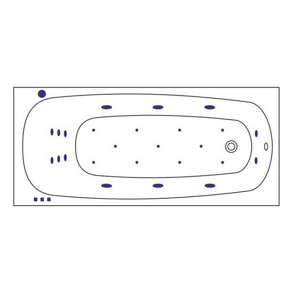 Ванна WHITECROSS Layla 180x80 "ULTRA" (золото)