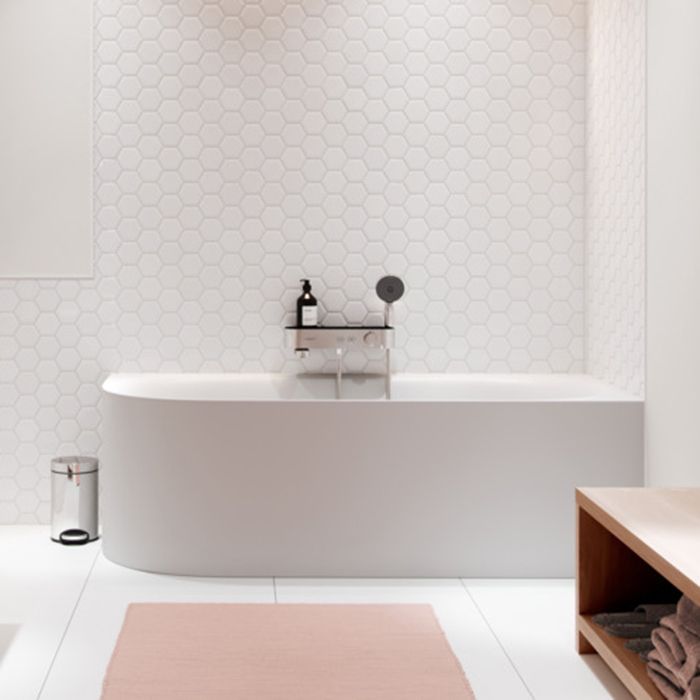 Смеситель для ванны и душа, Hansgrohe, ShowerTablet Select, на 2 потребителя, CoolContact-предотвращает нагрев корпуса, тип открывания воды-нажимной (кнопка Select включения / выключения), тип регулирования воды-термостатический картридж, монтаж-настенный Смеситель для ванны и душа, Hansgrohe, ShowerTablet Select, на 2 потребителя, CoolContact-предотвращает нагрев корпуса, тип открывания воды-нажимной (кнопка Select включения / выключения), тип регулирования воды-термостатический картридж, монтаж-настенный