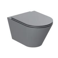 AZZURRA FORMA Унитаз подвесной 540х370х340 мм., безободковый, в комплекте с креплением, цвет Antracite