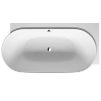 Duravit Luv Ванна из минерального литья 1850x950мм, угол справа, с панелью и ножками, с панелью и ножками, цвет белый (без слива-перелива) ЦЕНА)