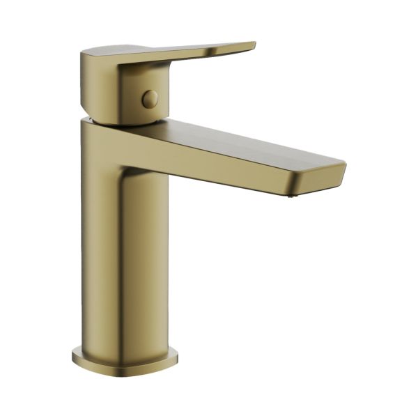 Смеситель для раковины BELZ B10715-5, брашированное золото