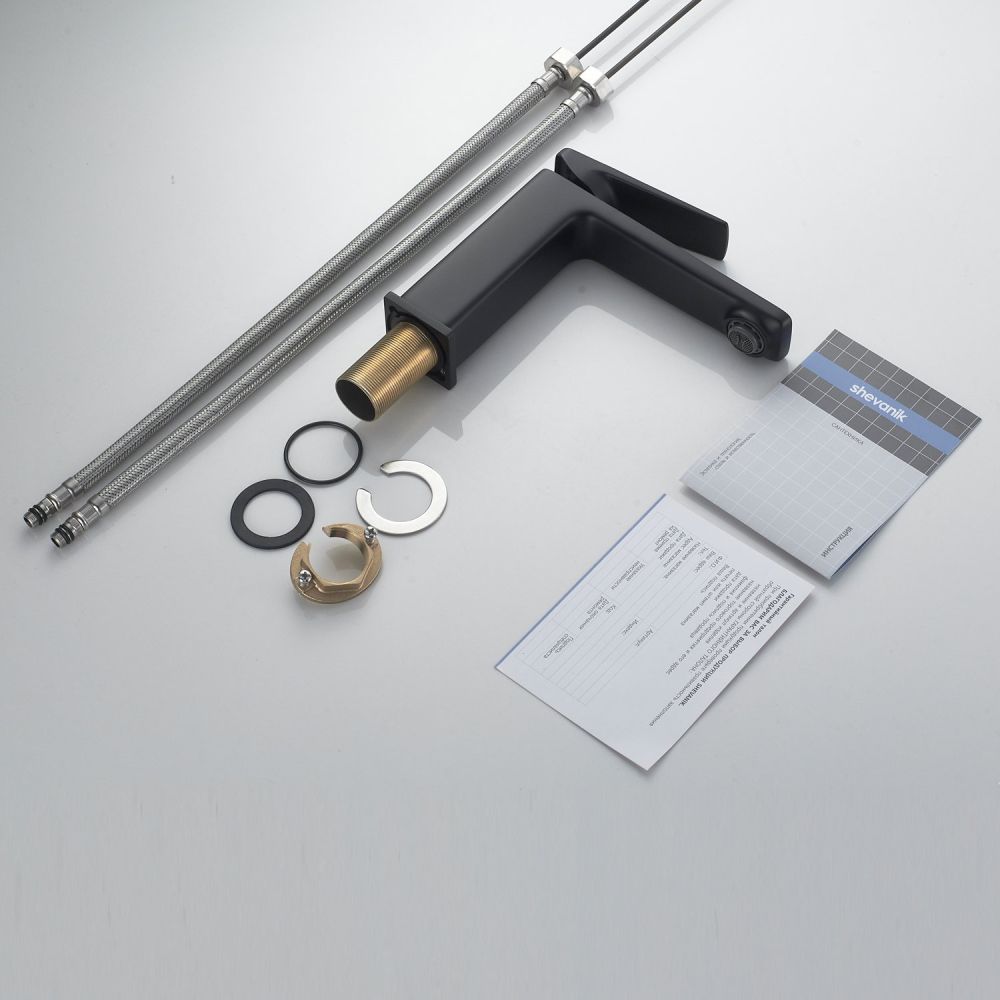 Смеситель для раковины Shevanik S8901H-1, черный