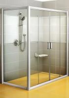 Стенка для душевого уголка Ravak Rapier RPS-80 белая+грейп