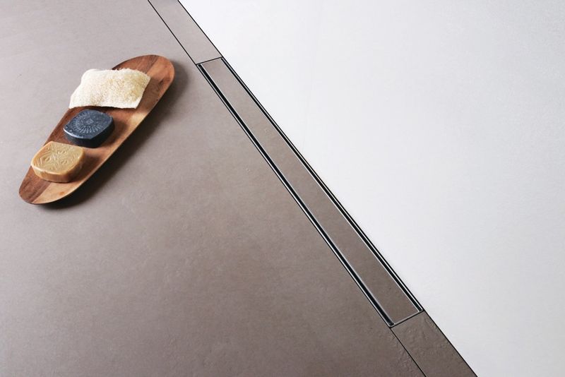 Душевой лоток Berges Wasserhaus B1 Keramik 800 091119 с решеткой Хром