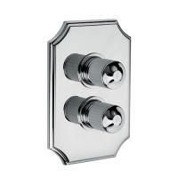 Bongio Cristallo Смеситель встраиваемый для душа,  с внутр частью, цвет хром/хрусталь синий 08