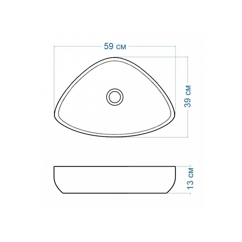 Раковина чаша Maretti EL13NS56-844, белая, артикул EL13NS56-844