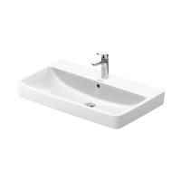 Раковина, Duravit, Duravit No.1, ширина, мм-800, глубина, мм-460, высота, мм-145, тип установки-подвесной, отверстия для смесителя-1, с переливом, материал-керамика, без креплений, цвет-белый