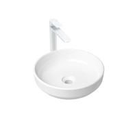 Комплект 2 в 1 Lavinia Boho Bathroom Sink Slim 21510059, накладная фарфоровая раковина 40 см, смеситель