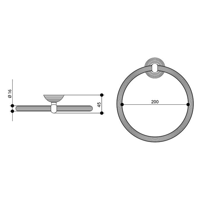 Bongio Impero Полотенцедержатель-кольцо, 200х45 мм, цвет золото 24к. Bongio Impero Полотенцедержатель-кольцо, 200х45 мм, цвет золото 24к.