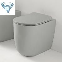 Kerasan Nolita Унитаз безободковый пристенный 55х35 см, смыв TORNADO, с креплениями WB5N, цвет Grigio matt