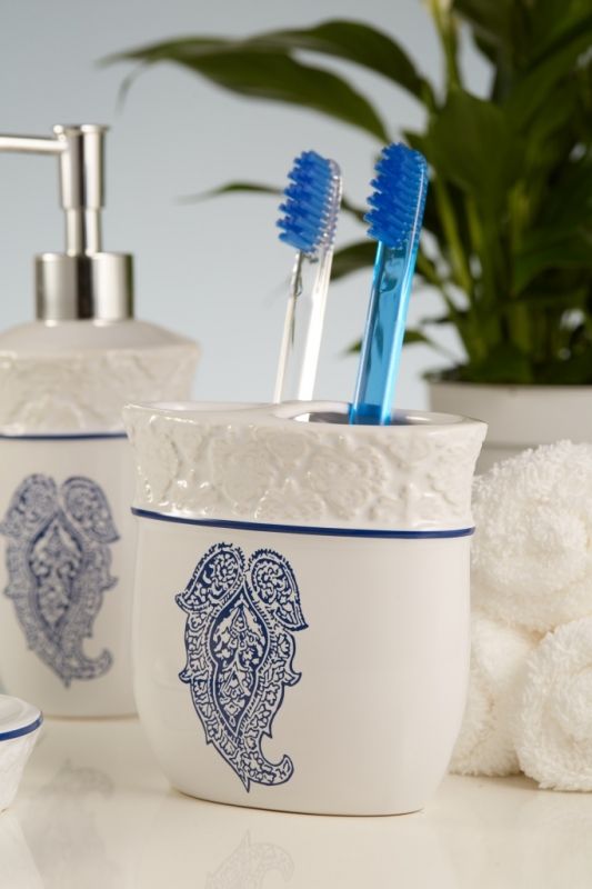 Держатель для зубных щеток Fora England FOR-GR042 Бело-синий