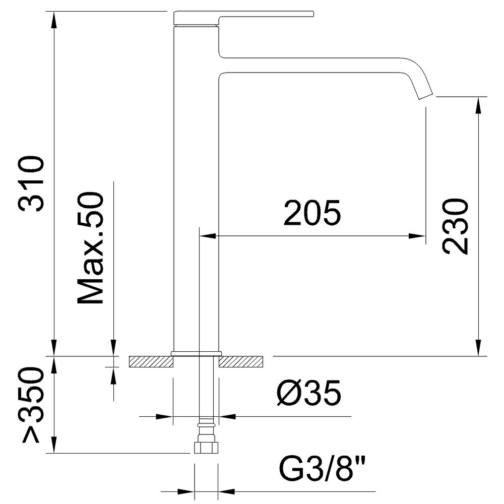 Смеситель Clever VELVET I 61939 для раковины