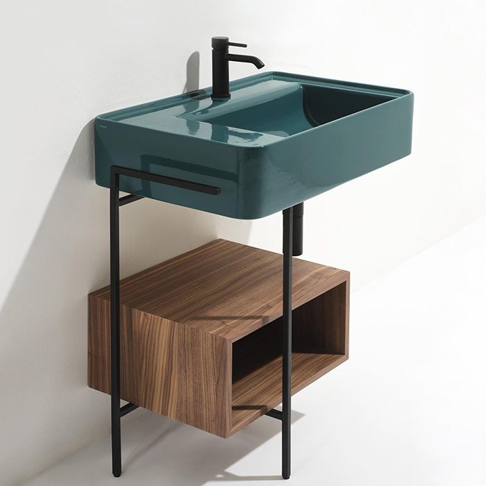 SIMAS RATIO  Раковина чаша подвеснаям 75x46xh18 см, с 1 отв. для смесителя, без перелива, цвет NAVY MATT