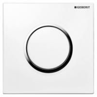 Кнопка смыва Geberit HyTouch Sigma 10 116.015.KJ.1 белая/обод глянцевый хром Кнопка смыва Geberit HyTouch Sigma 10 116.015.KJ.1 белая/обод глянцевый хром