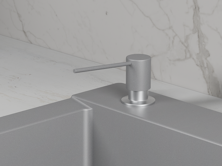 Дозатор для кухонной мойки GRANULA (22PD, АЛЮМИНИУМ), артикул 22PD, АЛЮМИНИУМ