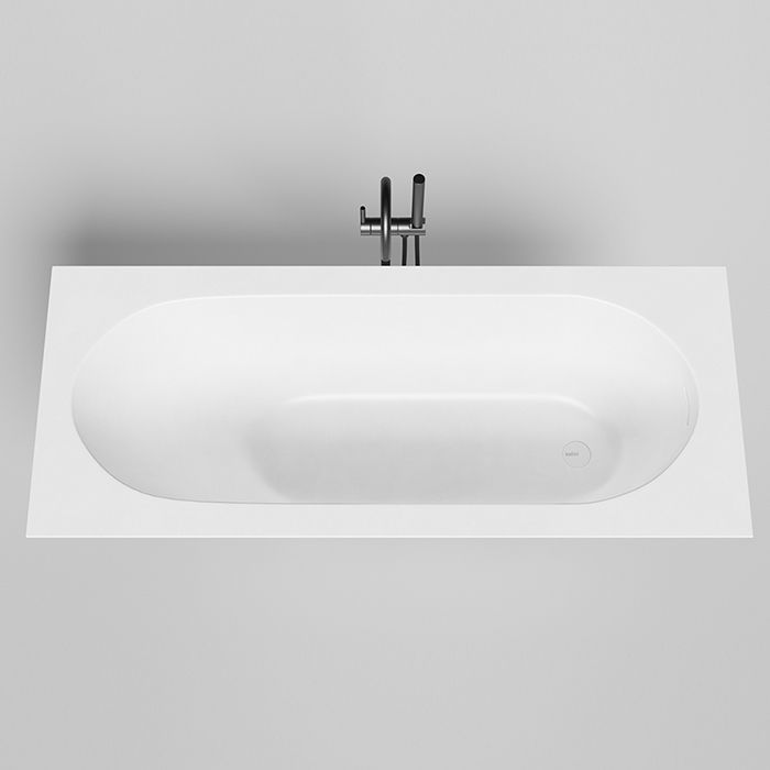Salini ORNELLA KIT Встраиваемая ванна 1700х700х600мм, овальная чаша, донный клапан, сифон,  щелевой слив-перелив, мат-л: S-Sense, матовый, белый. Salini ORNELLA KIT Встраиваемая ванна 1700х700х600мм, овальная чаша, донный клапан, сифон,  щелевой слив-перелив, мат-л: S-Sense, матовый, белый.