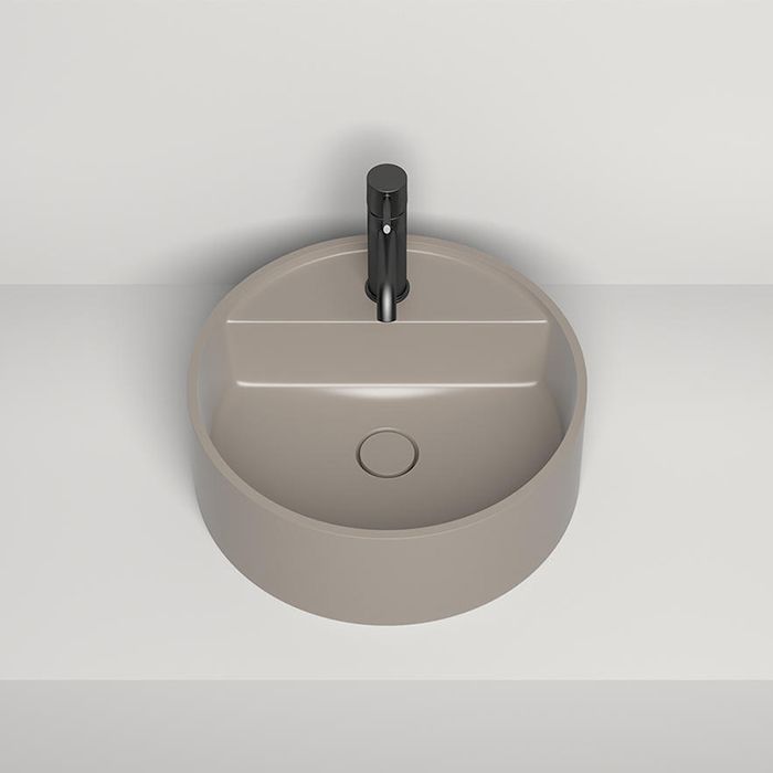 Salini ARMONIA TOP 202 Раковина на столешницу 450х450х116мм, с отв.под смеситель, мат-л: S-Stone, матовый, RAL7006 Salini ARMONIA TOP 202 Раковина на столешницу 450х450х116мм, с отв.под смеситель, мат-л: S-Stone, матовый, RAL7006