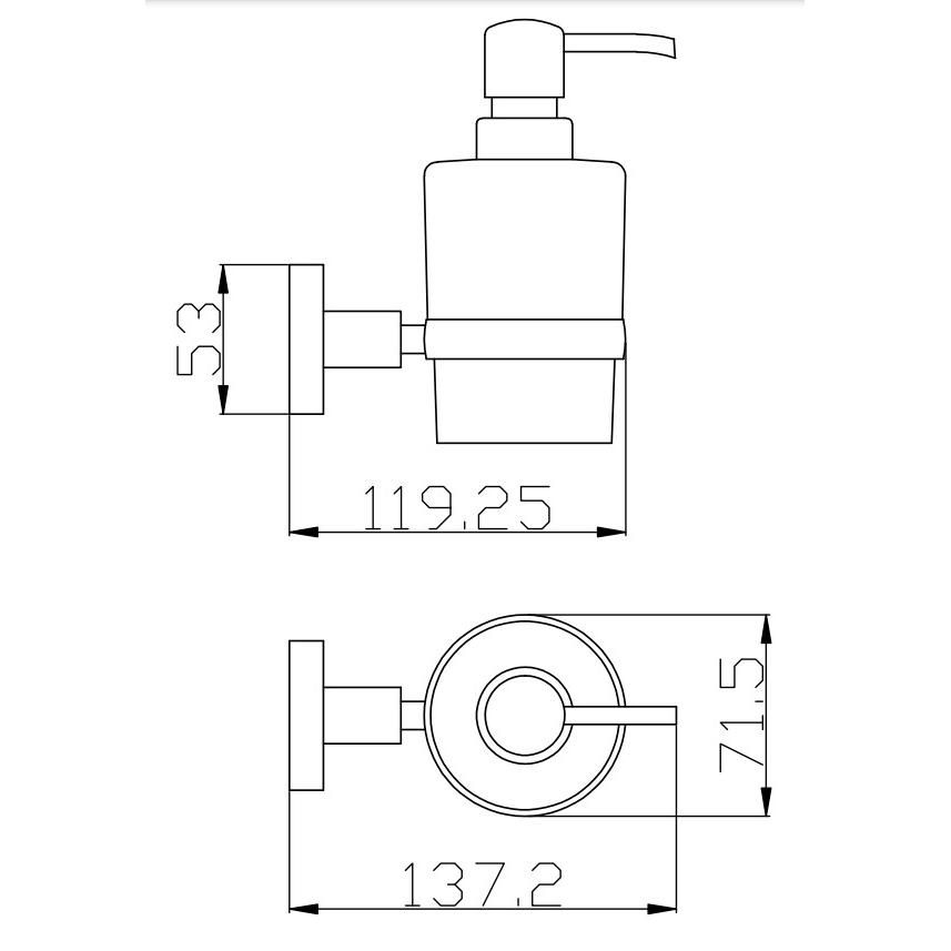 Дозатор жидкого мыла Rav Slezak COLORADO COA0303, хром