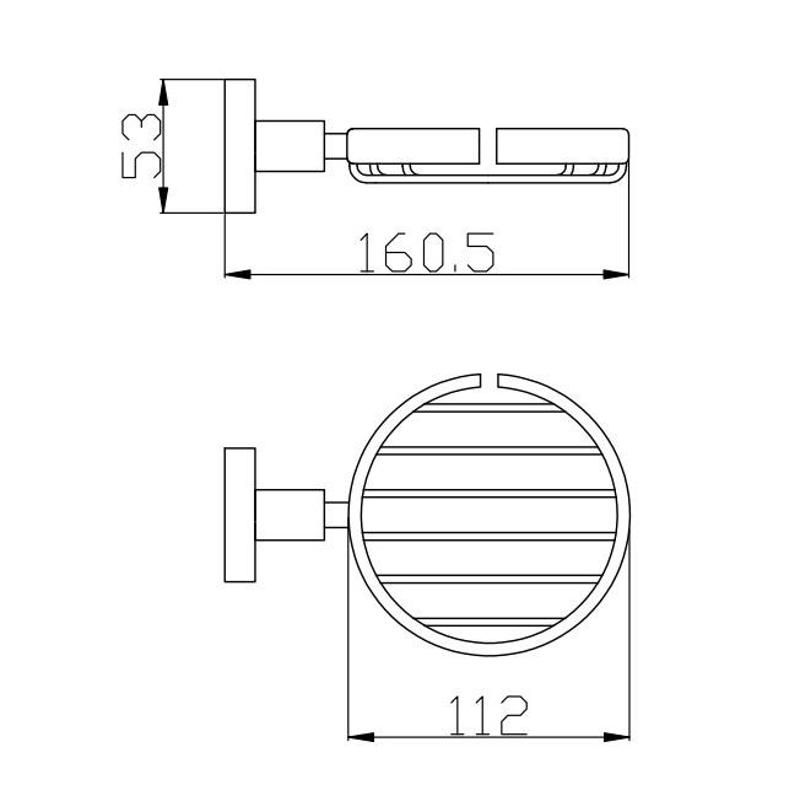 Мыльница Rav Slezak COLORADO COA0301, хром, артикул COA0301