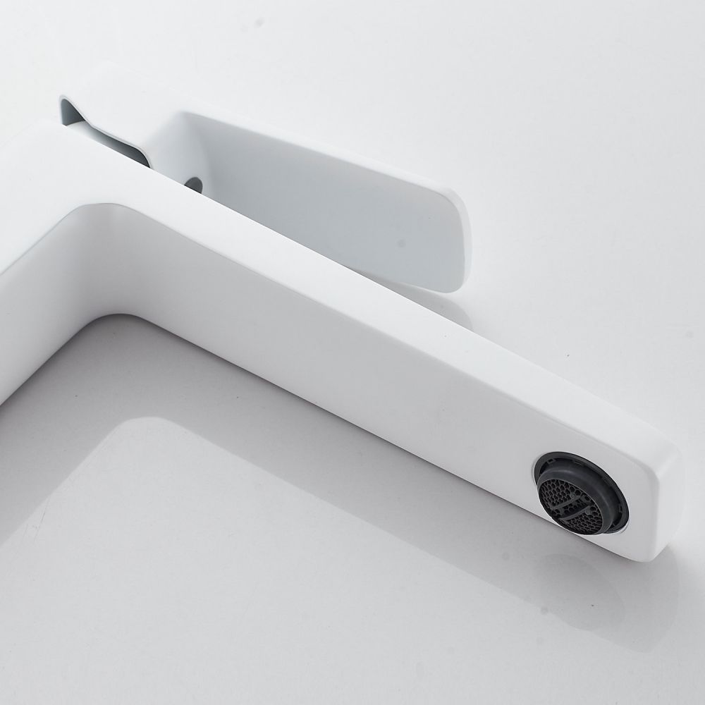 Смеситель для раковины высокий  Raffine F1199C, белый