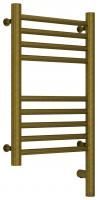 Полотенцесушитель электрический "БОГЕМА 3.0" прямая 500х300 / МЭМ правый (Состаренная бронза)