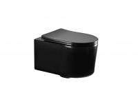Унитаз-компакт подвесной безободковый AQUATEK МИЯ AQ2004-MB 490*370*340 мм, черный матовый, горизонтальный выпуск, тонкое сиденье с механизмом плавного закрывания, крепеж Унитаз-компакт подвесной безободковый AQUATEK МИЯ AQ2004-MB 490*370*340 мм, черный матовый, горизонтальный выпуск, тонкое сиденье с механизмом плавного закрывания, крепеж