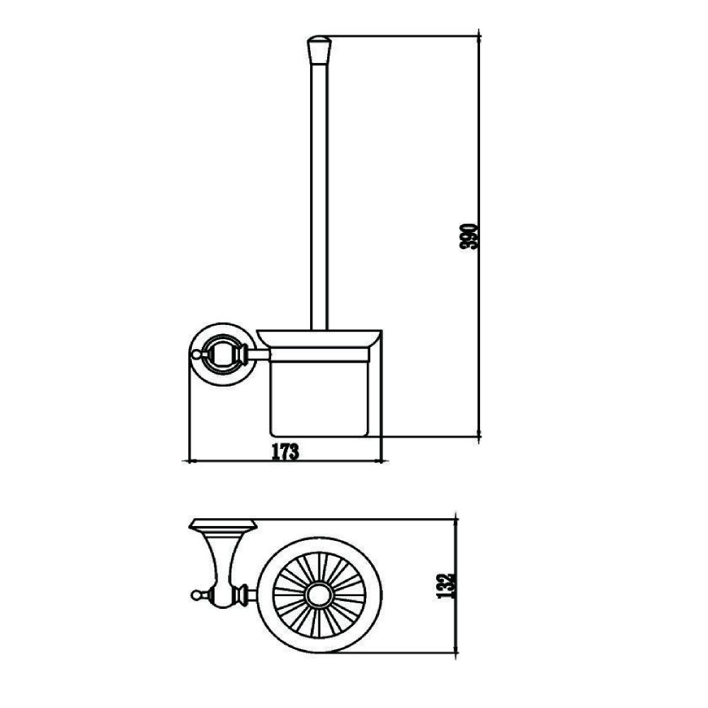 Ершик Savol  S-06994W, белый, артикул S-06994W