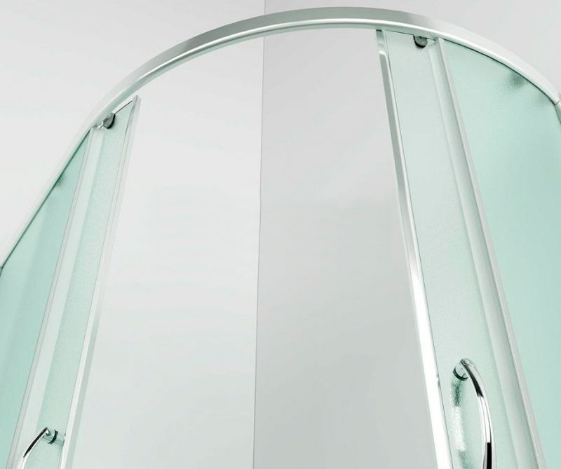 Душевой уголок Erlit Comfort ER0512TL 120x80 профиль Матовый хром стекло матовое