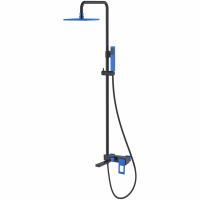 Душевая система Boheme Q 148-BUV Черная Синяя