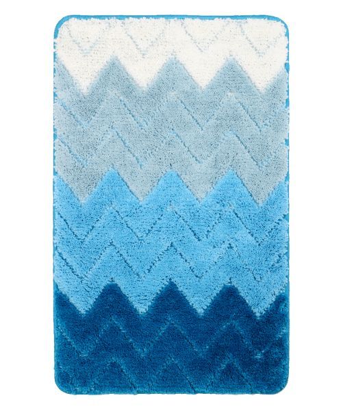 Коврик для ванной комнаты FIXSEN DEEP FX-5003C, голубой