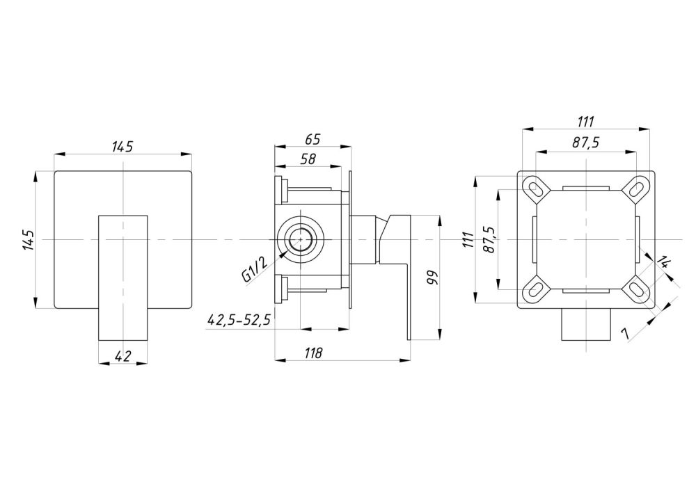 Душевая система ПСМ-Профсан с тропическим душем встраиваемая тип См-ДшОРЗШт  (PSM-CB-01), артикул PSM-CB-01