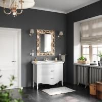 TW Armony, База с раковиной c 1отв-м Azzurra GIU200110/ALZA bi*1, 112*62см, 2 ящика, доводчик Blum, цвет: bianco, ручки: серебро античное TW Armony, База с раковиной c 1отв-м Azzurra GIU200110/ALZA bi*1, 112*62см, 2 ящика, доводчик Blum, цвет: bianco, ручки: серебро античное