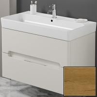 Тумба с раковиной SanVit Форма 90 kforma090 с фактурой под дерево подвесная Акация светлая