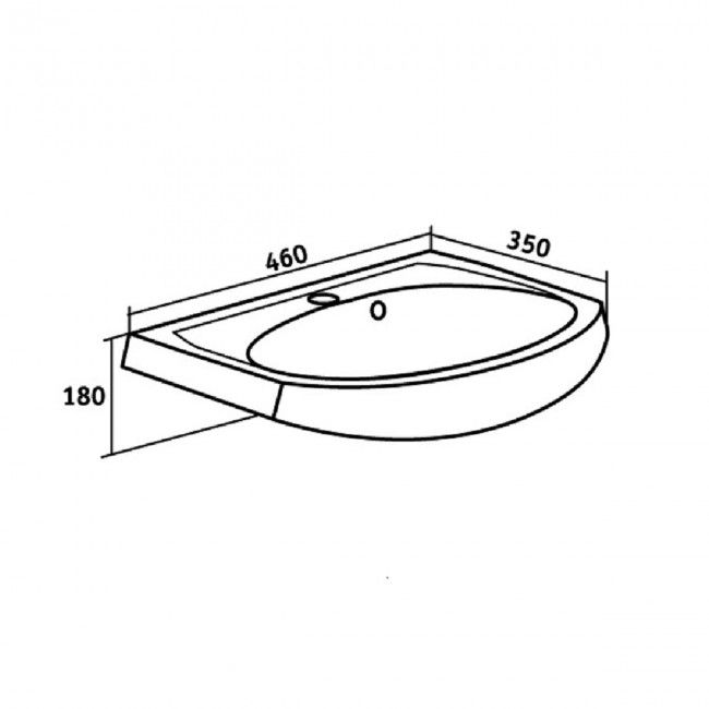 УМЫВАЛЬНИК RUNO мебельный Rosa Уют 45 (00000000151), артикул 00000000151