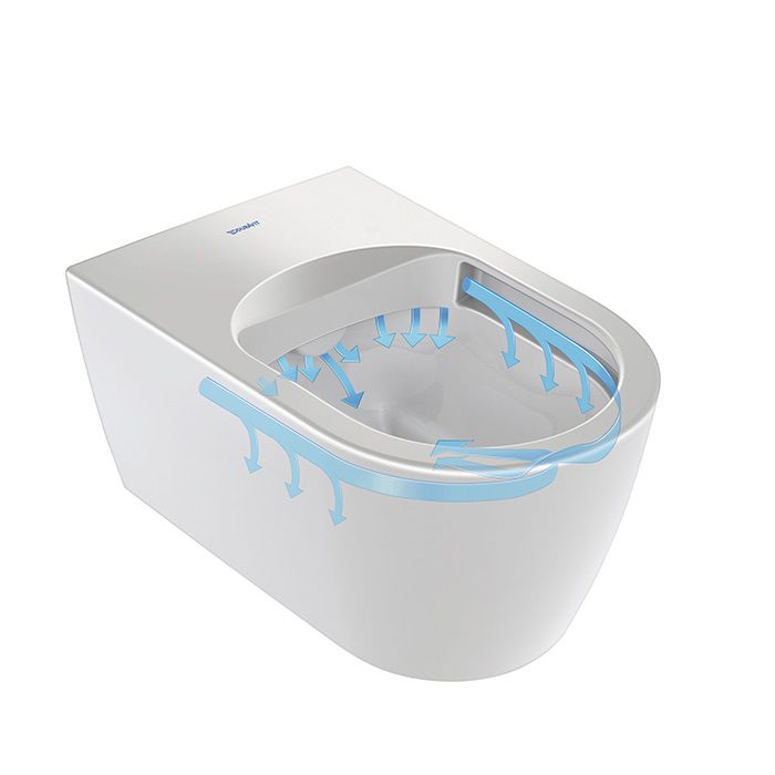Duravit Starck f Pro Compact Комплект унитаз-биде, Сиденье SensoWash #612001012000310 и унитаз Rimless #2510092000, белый