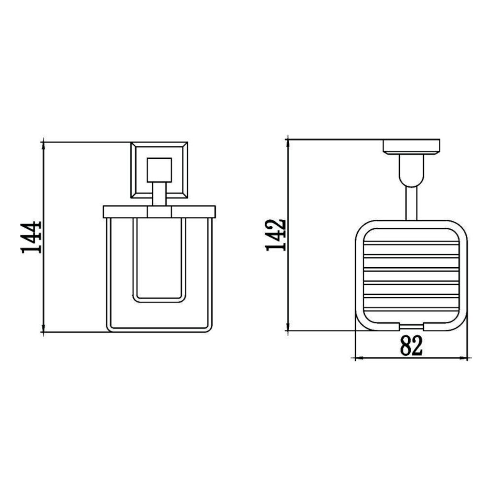 Держатель для освежителя воздуха Savol S-009533, хром, артикул S-009533