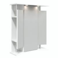 Шкаф-зеркало Onika Валерия 65 белый, правый, с подсветкой