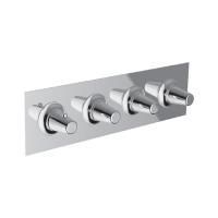 CISAL Vita Смеситель термостатический горизонтальный встраиваемый для душа 3-х функциональный (без встраиваемой части ZA01R300), цвет хром