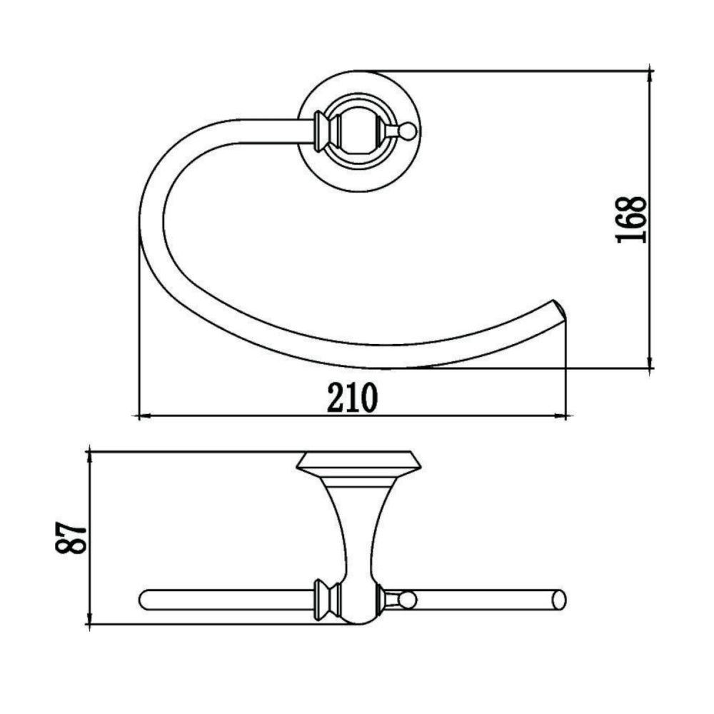Полотенцедержатель Savol S-06960W, белый