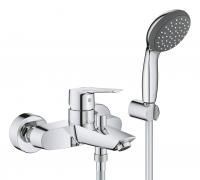 Смеситель для ванны GROHE Start с душевым набором, хром (23413002) Смеситель для ванны GROHE Start с душевым набором, хром (23413002)